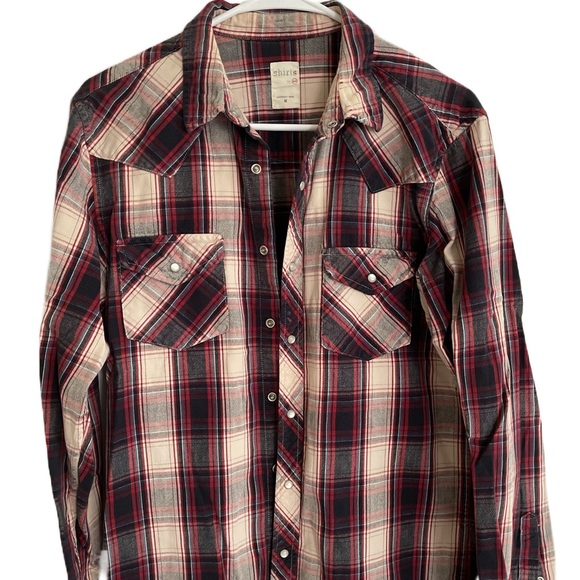 Ag Adriano Goldschmied Button Down Shirt Western Pearl Snaps Men’s M… - Picture 1 of 3